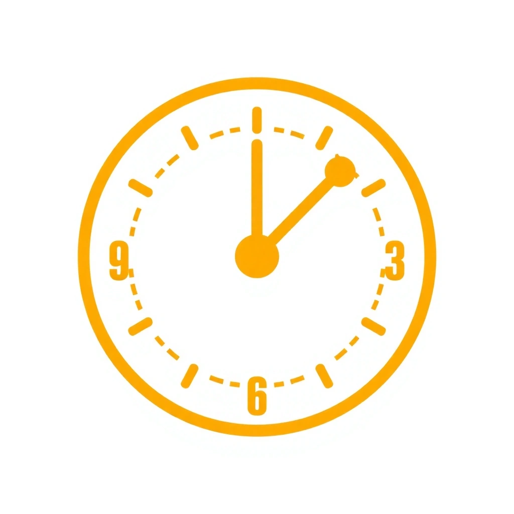 Clock icon representing business hours